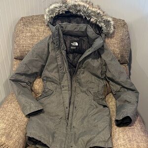 The North Face Women's Charcoal Hooded Ski Jacket